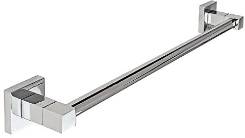 Vetrineinrete® Porta asciugamano moderno da muro in acciaio fissaggio con viti o senza viti porta asciugamani 62 cm arredo bagno