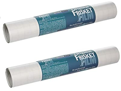 SIMair 2 Rollen 25,4 cm x 3,66 m Film Frisket für Malerei Low Tac