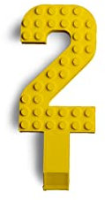 Made Happy Number Cake Topper | Birthday Cake Toppers & Happy Birthday Decorations | Cake Toppers For Boys & Birthday Cake Decorations | Happy Birthday Cupcake Toppers & Cake Decorations | Yellow 2
