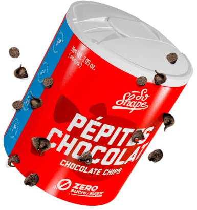 So Shape, Pépites de Chocolat, Chocolat noir, 0 sucre, 200g