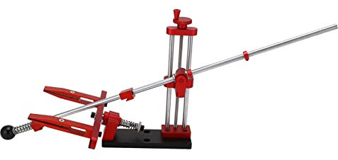 Afilador de Cuchillos Ajustable, Sujeción de Doble Cabezal Sistema Profesional de Afilado de Cuchillos Afilador de ángulo Fijo Afilador Rápido Afilador de Cuchillos Universal