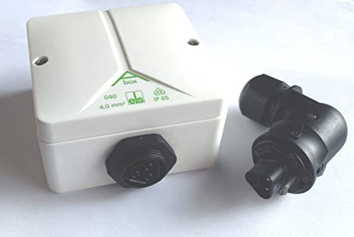 Eaglerise TRANSFORMER Wassergeschützt nach IP65 - mit abgewinkeltem Wieland Stecker - 93 x 93 x 55 mm - Kabelgebunden