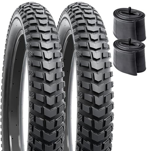 YUNSCM Lot de 2 pneus de vélo électrique 26 x 3,0/76-559 compatibles avec les pneus de vélo électrique tout-terrain 26 x 3,0 26 x 3 (Y-1138)