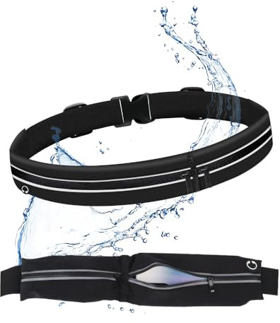 Laufgürtel für Handy, Bauchtasche Wasserdicht, Bauchtasche Herren Verstellbarer LaufgüRtel Handy Bauchtasche GüRteltasche für Joggen, Fitness, Damen und Herren