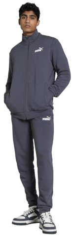 PUMA Herren Clean Sweat Suit Trainingsanzug, Galaktisches Grau, S EU