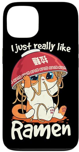 Hülle für iPhone 13 Kawaii Niedliche Anime Katze Mädchen Otaku Japanische Ramen