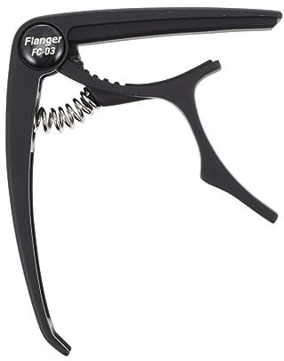 SAFIGLE Gitarrenzubehör Gitarren-capodaster für Akustikgitarren Zinklegierung Komfortables Design Schwarzer Sandhi-clip