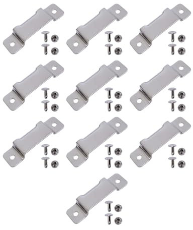 10x Small Metal Tape Measure Holder Clip Measuring Tape Belt Holder Occidental Measure Holster with Rivets for Drill Leather Pocket Tool Set