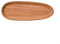 Whychstore Élégante assiette ovale en bois naturel, plateau multifonction (27,5 x 10,5)