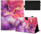 Mldjomid Custodia universale per tablet da 10 pollici, Multi-Viewing PU Pelle Tablet Case Protettiva Cover con Stand universale per 10 Tablet Custodia- Marmo Rosa