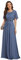 Ever-Pretty Robe de Soirée Femme Moussline Applique Col Rond Manches Courtes Cérémonie Rose 56