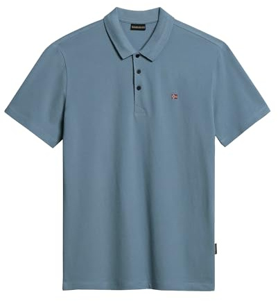 Napapijri Ealis Herren Poloshirt, Stormy Weather Blue, Kurzarm