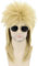 LeMarnia Blond 80er Jahre Herren Rocker Punk Popstar Vokuhila Perücke Halloween Party Kostüm Perücke