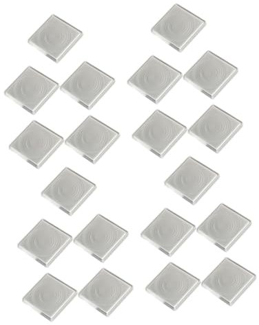 STOBOK 20 Stück Münzsammelbox Aufbewahrung Von Gedenkmünzen Einzelner Münzhalter Kleine Medaillenausstellungskoffer Münzsammlerkoffer Münzhalter Aus Kunststoff Münzorganisator Weiß