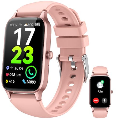 Smartwatch Uomo Donna, 1.57 Orologio Fitness con Effettua/Risposta Chiamate,110+ Sportive Modalità Fitness Tracker, Contapassi/Sonno/Cardiofrequenzimetro, Impermeabil IP68 Smart Watch per Android/iOS