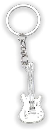 Zynara Gitarren Schlüsselanhänger, Glücksbringer Musikliebhaber Tasche Zubehör, Geschenk zur Einschulung