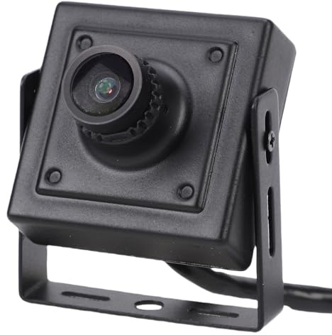 Zunate Mini telecamera IP P2P POE, Obiettivo 3,6 mm Angolo di visione 85 gradi Mini telecamera di sicurezza CCTV per interni ed esterni H.265 H.264 Microfono integrato Supporto per (3MP)