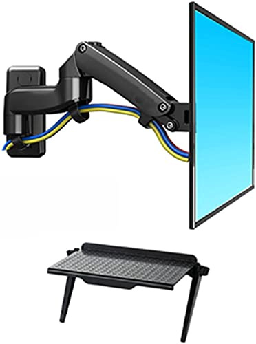 tv mounts Stands Tv Mount, Holds Up to 16kg, Full Motion TV Wall Mount, TV Wall Bracket with Aeroelastic Hovering and Lifting Function, for Most 40-50 Inch Flat&Curved TVs (Black)