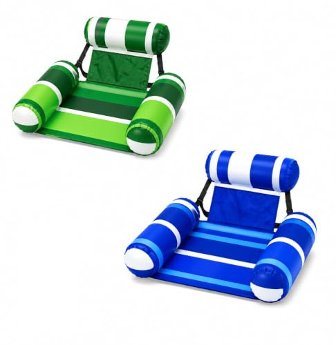 FainFun Sedia Galleggiante Gonfiabile per Piscina, Poltrona Gonfiabile Sedia Galleggiante
