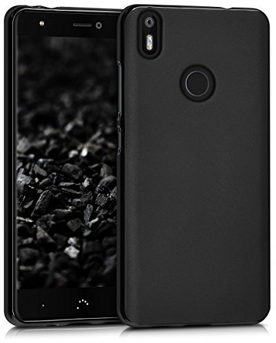 kwmobile Funda para bq Aquaris X/X Pro Carcasa - Ultrafina de TPU y Silicona con Bordes elevados anticaídas - Negro Mate