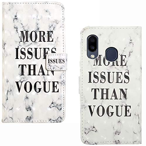 Galaxy A40 Handyhülle Wallet Case 3D Malerei Farbiges Leder Tasche Flip Schutzhülle Anti-Scratch Shell Back Cover Folio Hüllen Schale Schutzhüllen für Samsung Galaxy A40 ,Mehr Ausgabe als Vogue