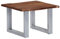 vidaXL Akazienholz Massiv Couchtisch mit lebenden Kanten Baumkante Beistelltisch Baumstamm Wohnzimmertisch Kaffeetisch Sofatisch Holztisch 60x60x40cm