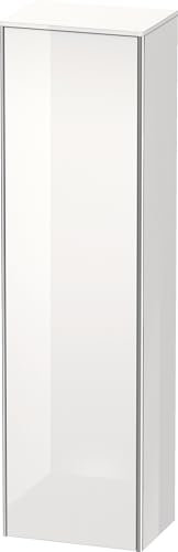 Duravit XSquare Hochschrank 50,0x35,6 cm, 1 Tür, Anschlag Links, 4 Glasfachböden, Farbe (Front/Korpus): Weiß Hochglanz Dekor - XS1313L2222