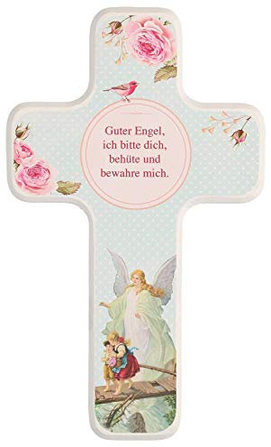 Butzon & Bercker Kinderkreuz Guter Engel, ich Bitte Dich Holzkreuz 18 cm Geschenkverpackung