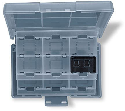 Steelplay - Nintendo Switch-Spielkartenetui 24 In 1, extra robuster Spielkarten-Aufbewahrungskartuschenhalter, Nintendo Switch-Spielekoffer, Spiele-Aufbewahrungsbox - Grau