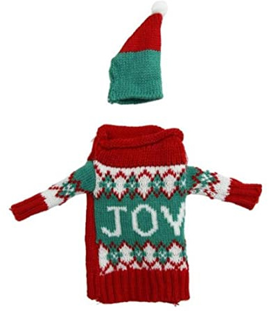 Ruluti Snowmen Wine Bottle Cover Knitting Bags Christmas Party Table Decoration Christmas Wine Bottle Gift Bags for Home Dinner Party Decoration