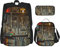 3-teiliges Set Rucksäcke Vintage-Werkzeuge, die an einer Wand in einem Geräteschuppen oder einer Werkstatt hängen, Büchertasche, Reisen, Camping, Arbeit, Schultasche, Federmäppchen, Lunchpaket, Komb