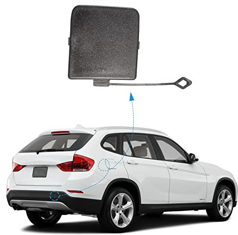 CZShiYue Copertura per gancio di traino per paraurti posteriore, adatta per BMW X1 E84 2013 2014 2015 Tappo per occhiello di traino 51127303815 51127303816 (nero, lato sinistro del conducente)