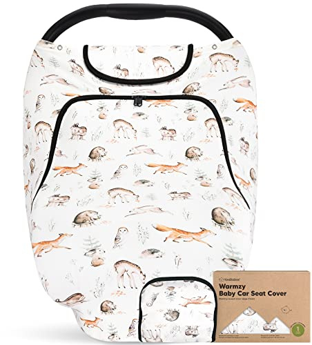 KeaBabies Autositzbezug für Babys, Universal Stretch Fit (Arcadia) | Baby Sitzbezüge für Frühling, Herbst, Winter, Babyschale für Babys, Jungen, Mädchen, Stillbezug, Weiches & Atmungsaktiv