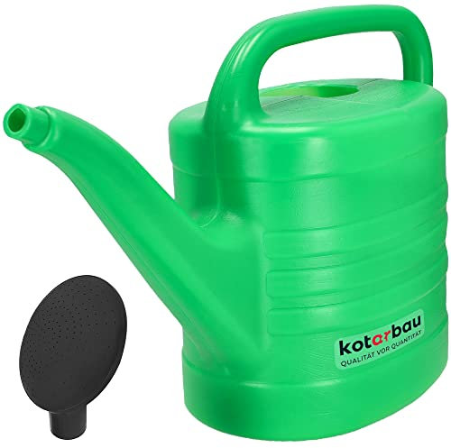KOTARBAU® Gießkanne 15 L Oval Langlebige Gartengießkanne aus Kunststoff zum Gießen von Blumen mit Gießbrause Bewässerungssystem Giesskanne Blumengießkanne für Innen und Außen