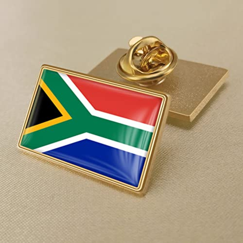 LODMLOER Coat Of Arms Of South Africa South Africans Flag Brooch,Brooches Lapel Bag Badges,Shirt Jacket Backpack Accessory,Diy Lapel Badges,Button Pins Bulk,Aesthetic Enamel Badges
