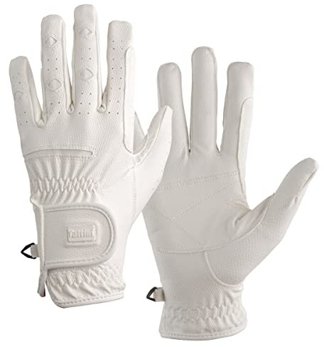 Tattini Lederhandschuhe, Weiß