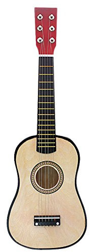 Kinder Gitarre, 23 Zoll Classical Acoustic Guitar Kids Guitar Kindergitarre Musikpädagogisches Instrument, Holzspielzeug Für Kinder, Studenten, Anfänger, Geschenk(Holzfarbe)