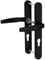 Bricard Paire de poignées de porte 7E8081 Osmose 2 Clé i-Noir Mat. Pour Porte D'Entrée (Pour Cylindre Européen).