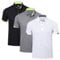 HUAKANG 3 Pack Mens Polo Shirts Short Sleeve Breathable Quick Dry Golf Top Running Sports Tee Top Gym Workout Polo T Shirts 0506 Black Grey White-XL