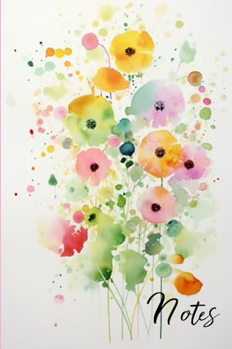 Floral notebook: Lined notebook/journal - 120 pages - 6 x 9 inches