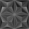 3D Paneele Polystyrol XPS Styropor – Moderne Wandverkleidung & Deckenpaneele – Wandpaneelen Leicht Flexibel - 50x50cm / ‎‎18m² - 72 Stück (Schwarz 01)