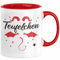 Teufelchen Tasse Geschenk für Frauen Teufel Kaffee-Becher (Rot)
