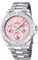 Festina Damenuhr F16690/A Outlet Edelstahlgehäuse 316l Silber 316l Edelstahl Armband Silber, Rosa