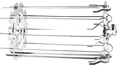 Jaula de parrilla de acero inoxidable para asar, pinchos de metal, jaula de agujas, horno, kebab, parrilla giratoria, parrilla para asar kebab, parrilla para el hogar