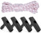 TETEWEVER 10 Mètres 4.0mm Corde de démarrage de Rechange, Corde Lanceur Tondeuse avec 4 Pièces Poignée de Démarrage pour Tondeuses à Gazon, Tronçonneuses, Débroussailleuses