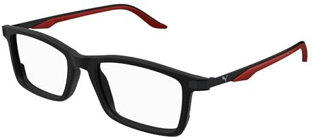 Puma Brillengestell (Modell PU0410O) für unisex, Rechteckig, gefertigt aus Recycled acetate & edelstahl (inklusive Brillenetui)