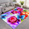 Fantasy-Schmetterling, Insekt, Motte, Blume, Rose 3D-Gedruckter Teppich Waschraum Bodenmatte Teppiche Für Wohnzimmer Kinderzimmer Schlafzimmer Outdoor-Teppiche Geburtstagsgeschenk 50 X 80 Cm / -8R4E-X