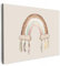 MuchoWow© Bild auf Leinwand 40x30 cm Schlafzimmer Bilder Kinderzimmer Wand Deko Modern Wanddeko Bilderwand Geschenk für Kinder Regenbogen - Böhmisch - Federn - Pastell - Kinder