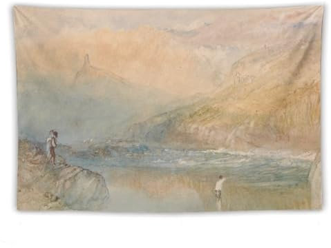 Joseph Mallord William JMW Turner Prints Painting (84) Tapestry Wall Art Print Gift Picture Painting Tapestries Artwork Bedroom Home Decor 40x60