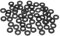 M METERXITY 60 Pcs Kit de Rondelles en Caoutchouc Assorties Noir M8, 8mm ID 16mm OD 2.2mm d'Épaisseur, Rondelle Plate en Caoutchouc pour Tuyaux de Douche, Vis/Robinets Ménagers